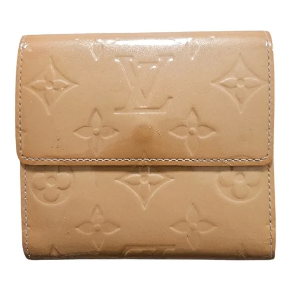 Sale 🎉 Louis Vuitton Vernis Monogram Elise Wallet Tan Rare Vintage Compact - Picture 11 of 13